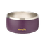 Pet Bowl 6-cup in Grapeful Fur You; matte deep purple cup exterior with stainless steel interior rim and yellow Owala logo on front
