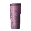 SmoothSip 16oz Morning Rush; rotating view of dusty mauve pink body covered in tonal line-art illustrations of coffee cups, espresso, lattes, beans, and morning motifs, with matching dusty pink lid