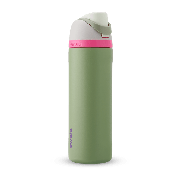 FreeSip 24oz water bottle in muted olive sage green