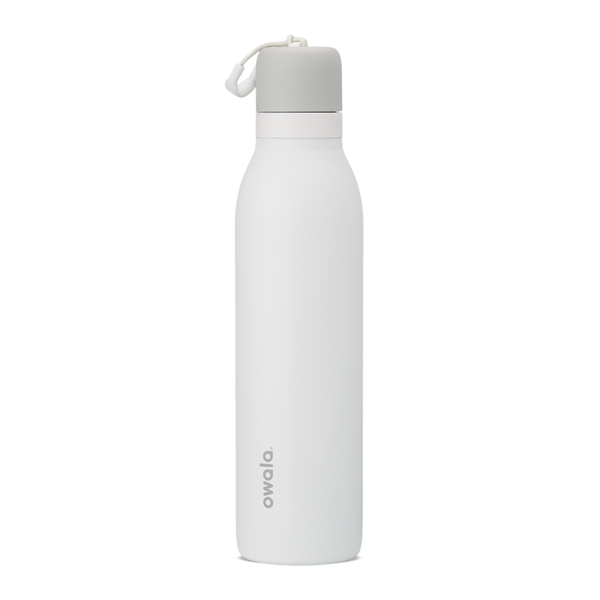 FreeSip Twist 24oz in White (clean white body, white lid and loop), shown