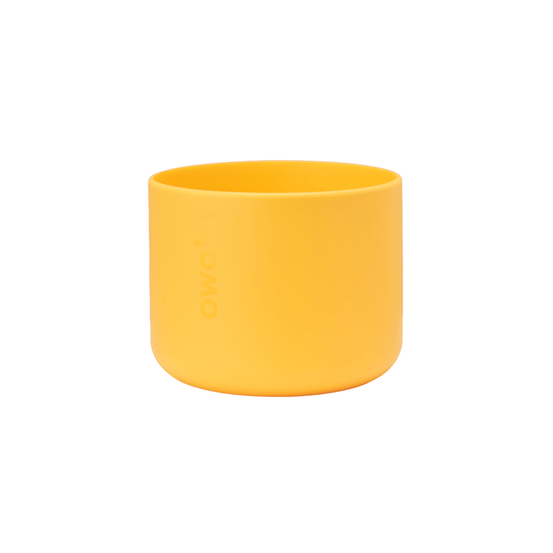 Owala Bottle Boot 32oz in bright yellow, silicone shown solo Main image