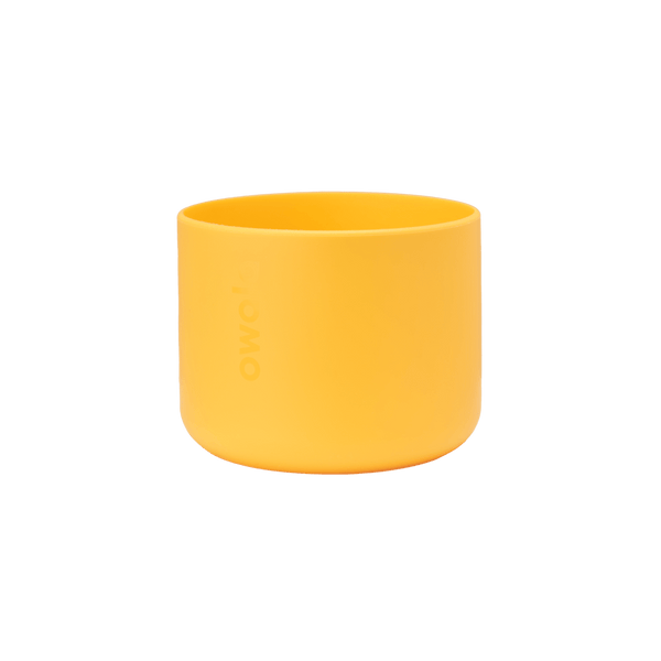 Owala Bottle Boot 32oz in bright yellow, silicone shown solo