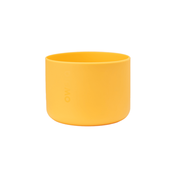Bottle Boot 40oz in bright yellow silicone; wide cylindrical form