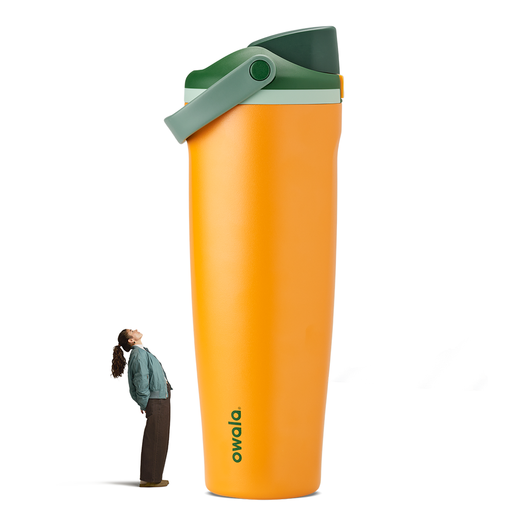 FreeSip Sway 40oz tumbler in Orange Grove