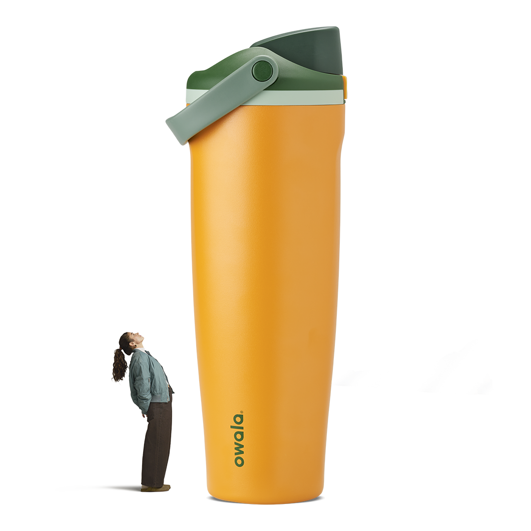 FreeSip Sway 40oz tumbler in Orange Grove