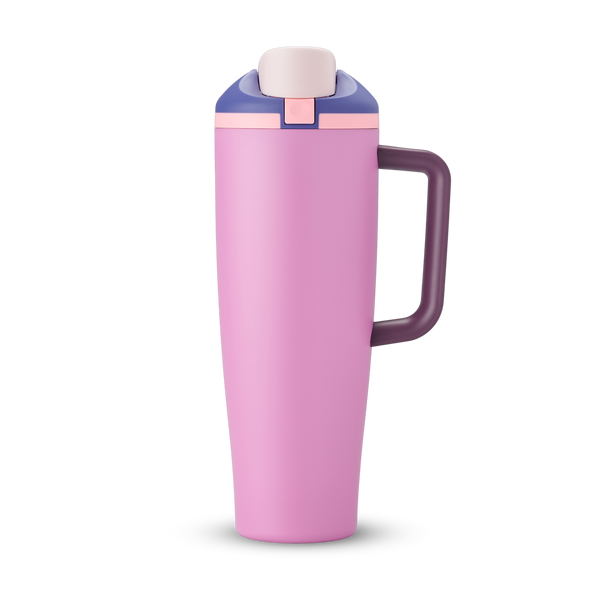 FreeSip Tumbler 40oz Pretty in Purple