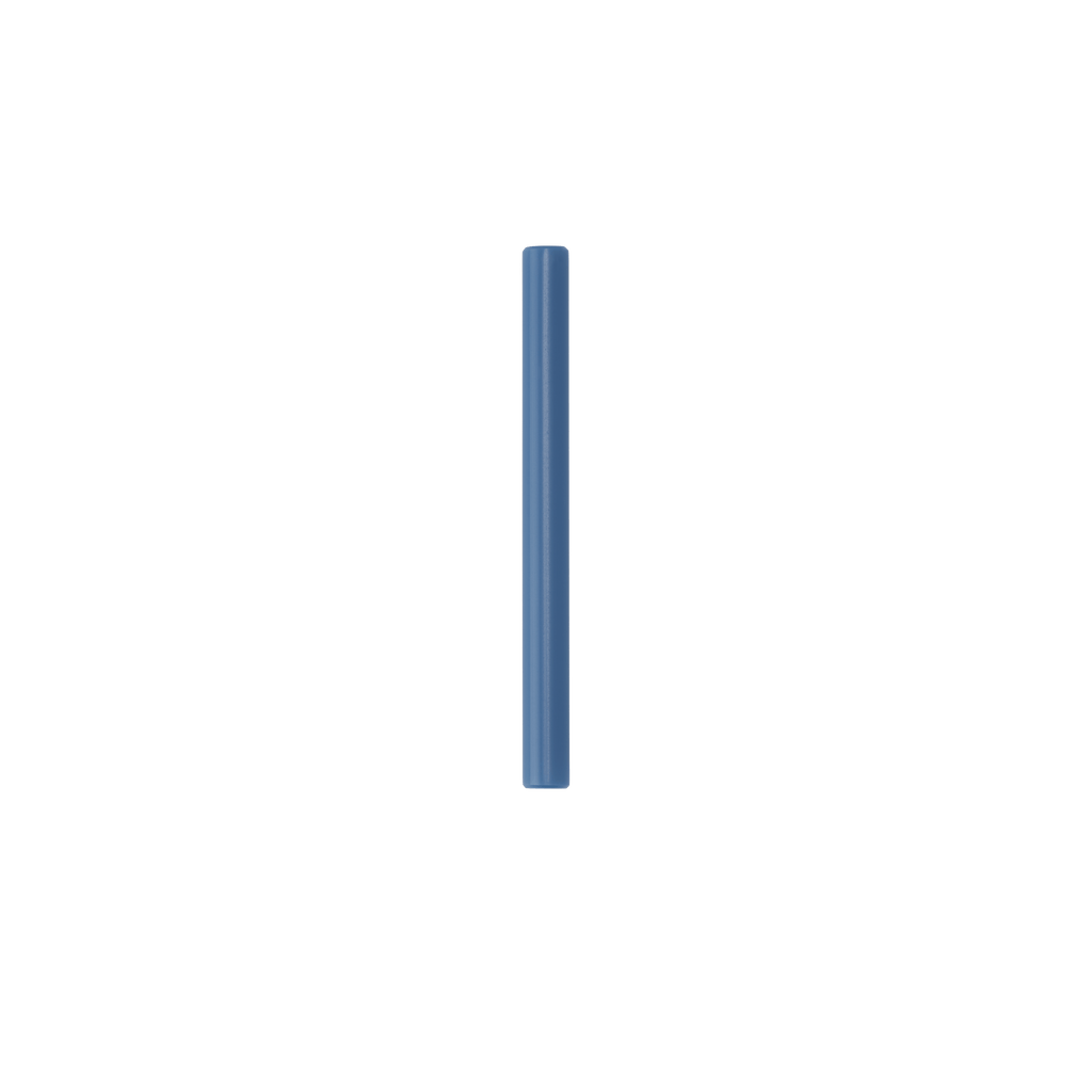 Owala Replacement Kids Tumbler Straw in Blue; single short solid medium blue straw