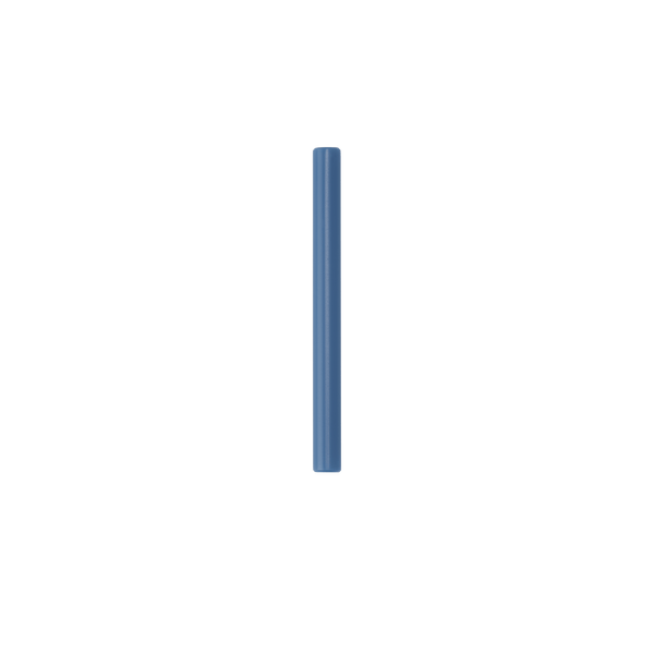 Owala Replacement Kids Tumbler Straw in Blue; single short solid medium blue straw