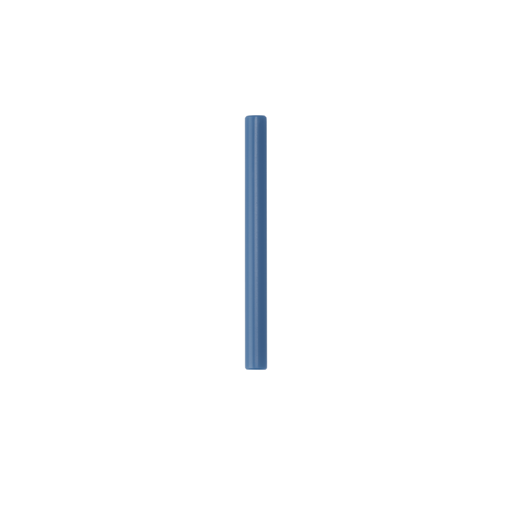Owala Replacement Kids Tumbler Straw in Blue; single short solid medium blue straw