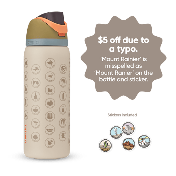 Great American Road Trip FreeSip in Mount Rainier (sand-beige body printed