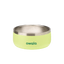 Pet Bowl 3-cup, lime green exterior with stainless steel interior