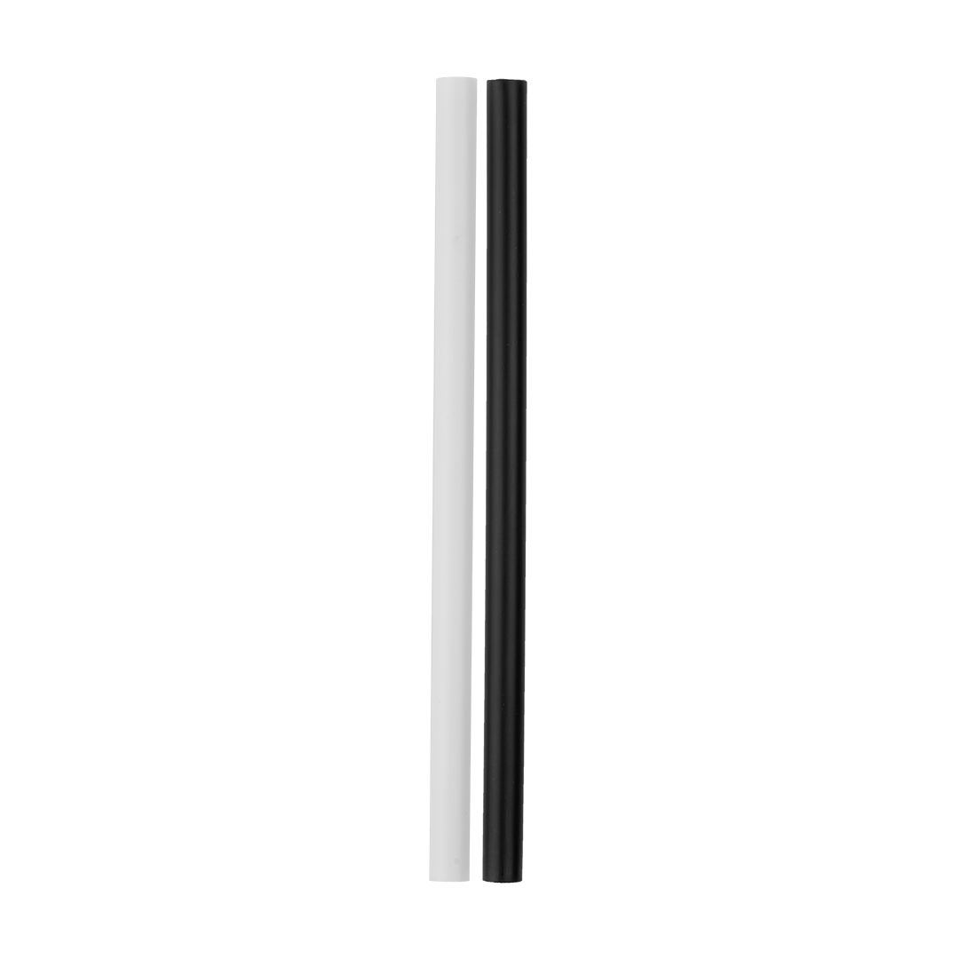 Owala Replacement Straws group shot showing two straws side by side, one solid white and one solid black Main image
