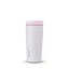 SmoothSip Slider 20oz, white body with light pink slider button, lavender accent ring, and lilac purple Owala logo