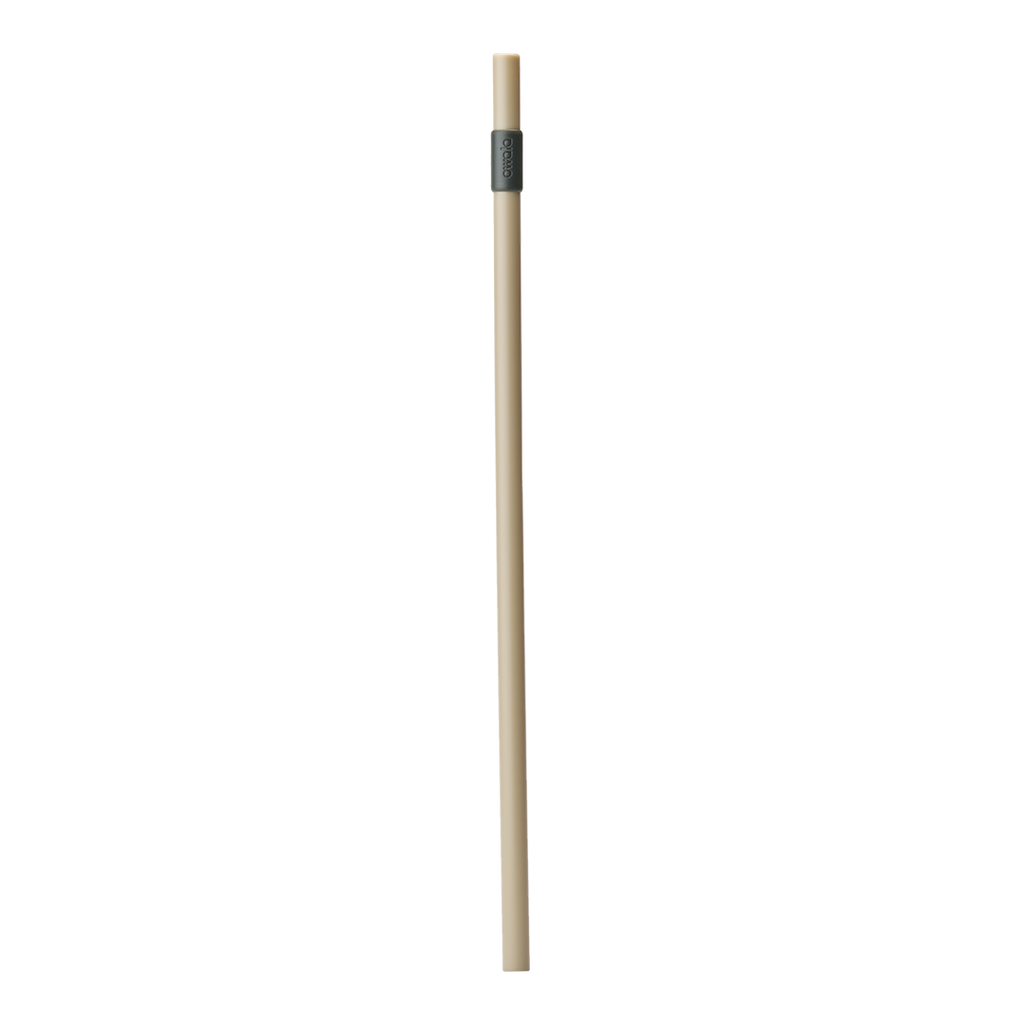 Owala 301mm Replacement Straw in natural tan body with dark grey connector near the top (Green House colorway)