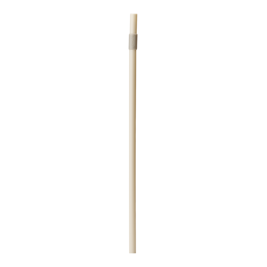 Owala 301mm Replacement Straw in natural tan body with grey connector near the top (Calm Waters colorway)