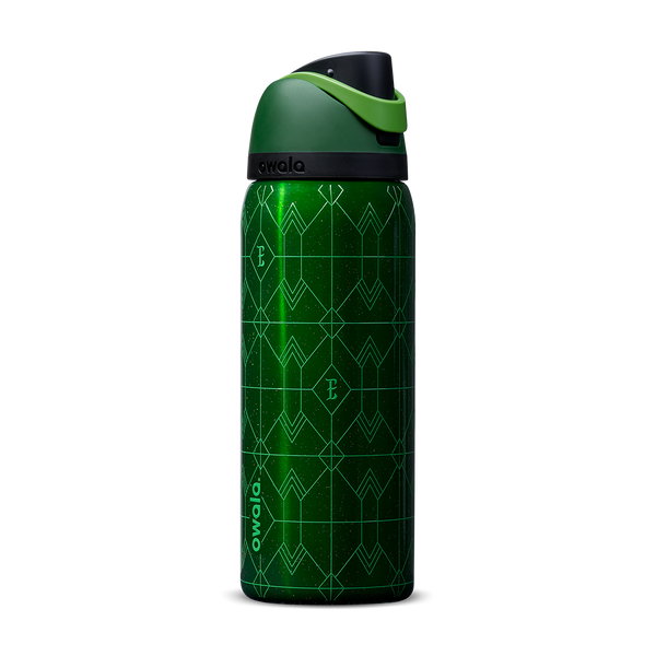 Owala Wicked Elphaba edition FreeSip 32oz bottle in deep emerald green