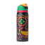 FreeSip 32oz in Sugar Skull, black body with colorful Day of the Dead sugar skull graphic in pink, yellow, green, and turquoise; green flip cap with orange detail, hot pink accent band on the lid; glows in the dark