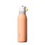 FreeSip Twist 18oz in Peachy Keen (soft coral-peach) with a light grey lid and multicolor loop accent, shown
