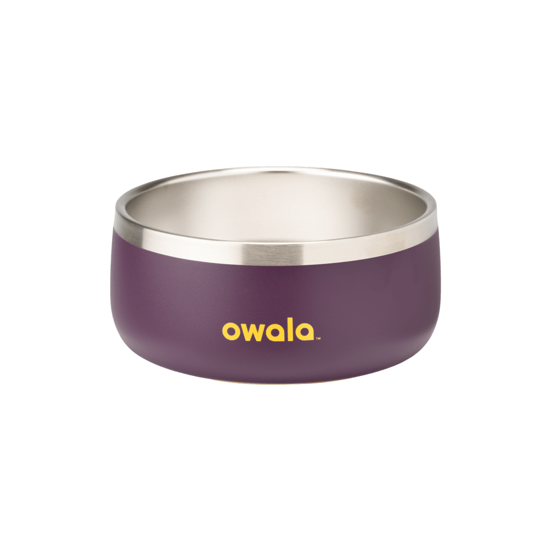 Owala Pet Bowl 3-cup size in deep purple/plum