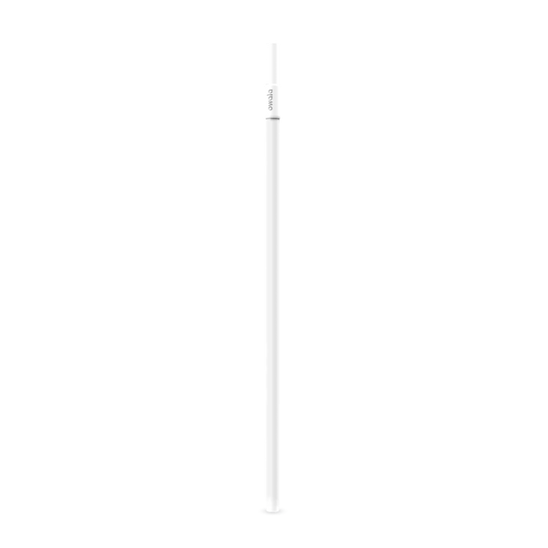 Owala Replacement 40oz Tumbler Straw in Shy Marshmallow; single long solid white straw with white collar bearing the Owala logo