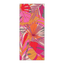 Owala Beach Towel in Tropic Like It's Hot; vibrant pink, orange, and red tropical leaf print